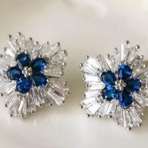 Blue Sapphire Earrings