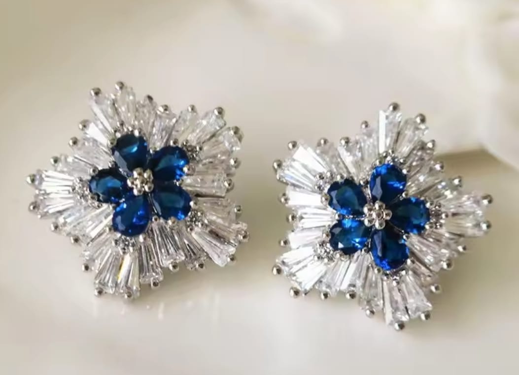Blue Sapphire Earrings