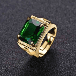 Natural Emerald Ring For Men