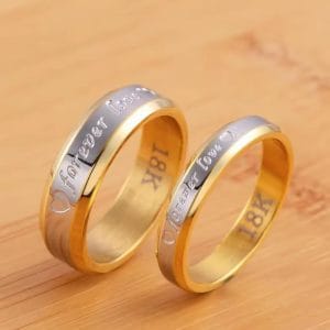 Forever Love Couple Ring 18k