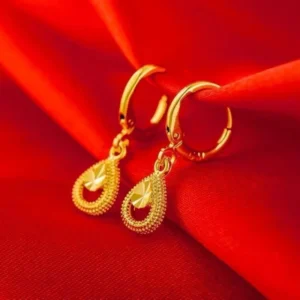 18K Gold Filled Saudi Dangle Earrings