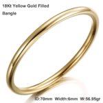 Real 18KGF Stamped Bangle Simple