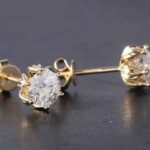 18K Gold Plated Flower Stud Earrings