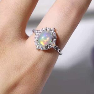 Natural Australia Opal Ring