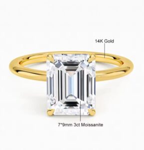 14k Solid Gold Diamond Ring