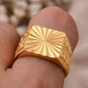 24k Gold Filled Ring Men