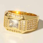 925 with Gold Filled Men Ring