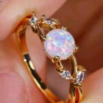 Gold filled Opal Ring For Women
