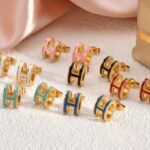 Alphabet H Earrings For Women