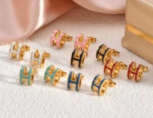 Alphabet H Earrings For Women