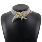Multilayer Chain Rhinestone Statement Choker Necklaces