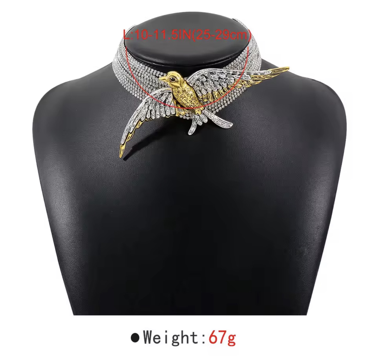 Multilayer Chain Rhinestone Statement Choker Necklaces - Image 5