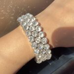 Sparkling Elastic Rhinestones Bracelet For Women