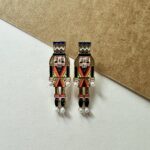 Enamel Nutcracker Drop Earrings