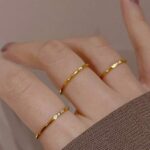 Minimalist Gold Stainless Steel Ring for Women